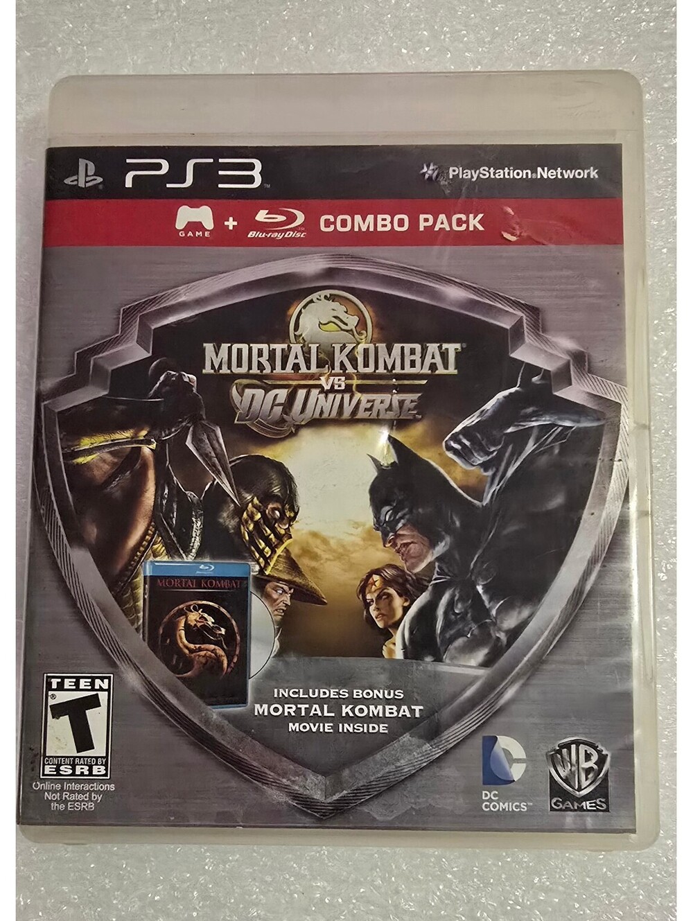 PS3 Mortal Kombat vs DC Universe 2 Pack w/MK movie bonus PlayStation 3